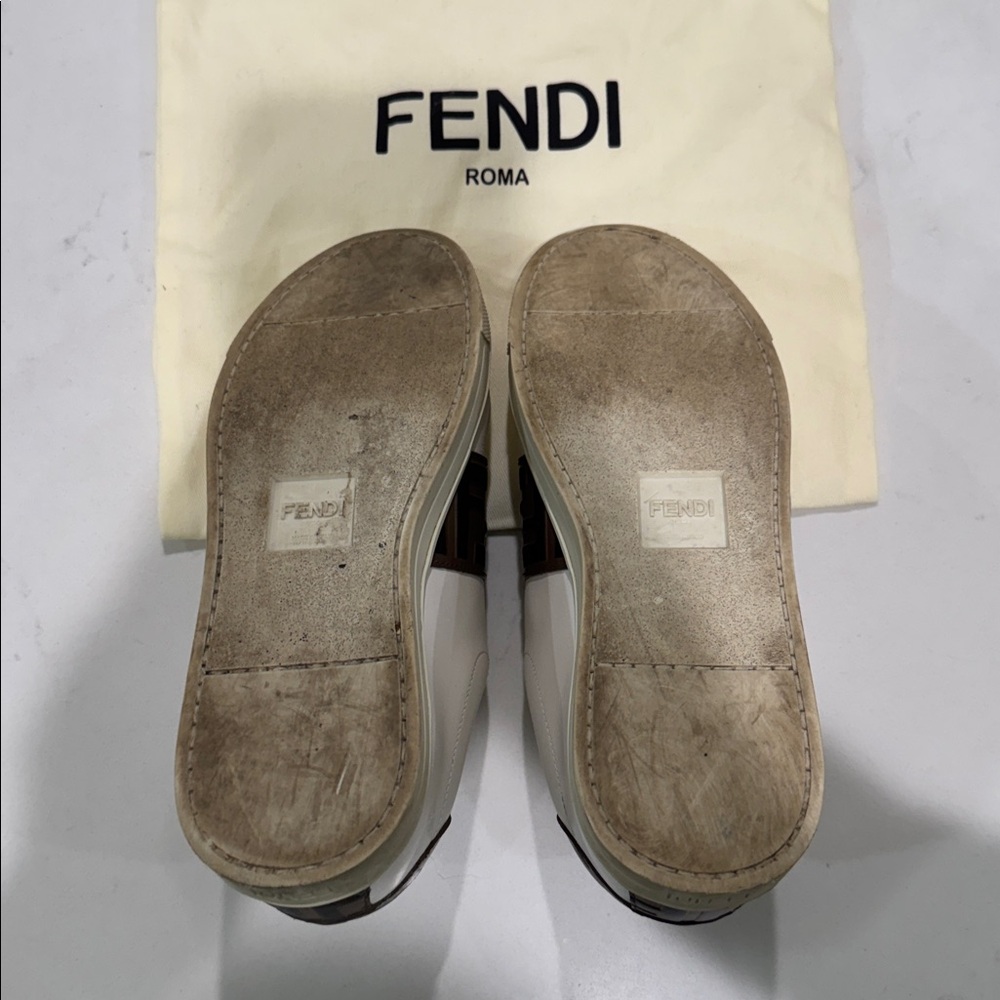 Fendi FF Logo Buckle Women's Sneakers - Picture 4 of 8